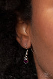 Paparazzi Flirtatiously Flashy - Purple Heart Gem Necklace