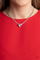 Paparazzi Flirty Fiancé - White Heart Necklace