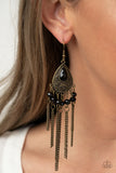 Paparazzi Floating on HEIR - Brass - Veronica's Jewelry Paradise, LLC