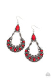 Paparazzi Fluent in Florals - Red - Veronica's Jewelry Paradise, LLC