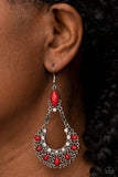 Paparazzi Fluent in Florals - Red - Veronica's Jewelry Paradise, LLC