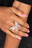 Paparazzi Flying Fashionista - Pink Butterfly Ring