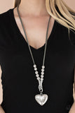 Paparazzi Forbidden Love - Silver - Veronica's Jewelry Paradise, LLC