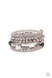 Paparazzi Free-Spirited Spiral - Silver - Veronica's Jewelry Paradise, LLC