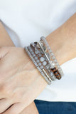 Paparazzi Free-Spirited Spiral - Silver - Veronica's Jewelry Paradise, LLC