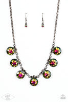 Paparazzi GLOW-Getter Glamour - Multi Oil Spill Necklace