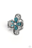 Paparazzi Garden Escapade - Blue Petals Ring