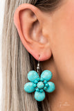 Paparazzi Genuine- Zi Necklace Flower Petals Turquoise - Veronica's Jewelry Paradise, LLC