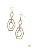 Paparazzi Geometric Maven - Brass - Veronica's Jewelry Paradise, LLC