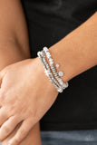 Paparazzi Glacial Glimmer - White - Veronica's Jewelry Paradise, LLC