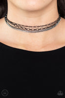 Paparazzi Glitter and Gossip - Black Necklace