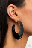 Paparazzi Going OVAL-board - Black - Veronica's Jewelry Paradise, LLC
