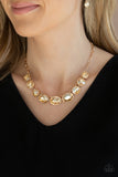 Paparazzi Gorgeously Glacial - Gold - Veronica's Jewelry Paradise, LLC