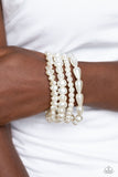Paparazzi Gossip PEARL - White