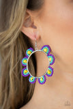 Paparazzi Groovy Gardens - Yellow Earrings