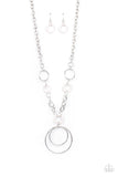 Paparazzi HOOP du Jour - White - Veronica's Jewelry Paradise, LLC