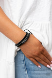 Paparazzi Hard to PLEATS - Black - Veronica's Jewelry Paradise, LLC