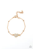 Paparazzi Heartachingly Adorable - Gold - Veronica's Jewelry Paradise, LLC