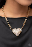 Paparazzi Heartbreakingly Blingy - Gold - Veronica's Jewelry Paradise, LLC