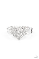 Paparazzi Heart of BLING - White - Veronica's Jewelry Paradise, LLC