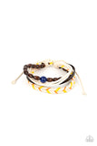 Paparazzi Hipster Hideaway - Blue Grassy Urban Bracelet