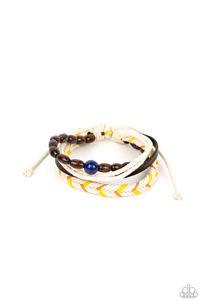 Paparazzi Hipster Hideaway - Blue Grassy Urban Bracelet