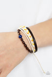 Paparazzi Hipster Hideaway - Blue Grassy Urban Bracelet