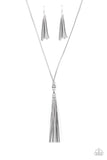 Paparazzi Hold My Tassel - silver - Veronica's Jewelry Paradise, LLC