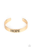 Paparazzi Hope Makes The World Go Round - Gold - Veronica's Jewelry Paradise, LLC