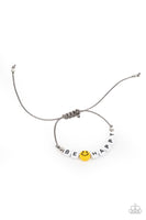 Paparazzi I Love Your Smile - Silver Pull Tie Bracelet