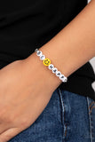 Paparazzi I Love Your Smile - Silver Pull Tie Bracelet