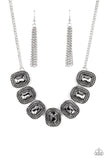 Paparazzi CONVENTION Iced Iron - Silver Necklace