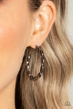 Paparazzi Impressive Innovation - Black Hoops Earrings