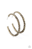 Paparazzi Imprinted Intensity - Brass - Veronica's Jewelry Paradise, LLC