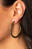 Paparazzi Imprinted Intensity - Brass - Veronica's Jewelry Paradise, LLC