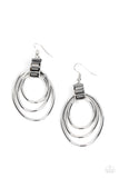 Paparazzi Intergalactic Glamour - Silver Earrings