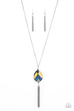 Paparazzi Interstellar Solstice - Purple UV Teardrop Necklace