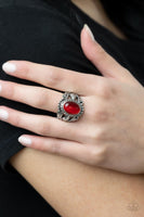 Paparazzi Jubilant Gem - Red - Veronica's Jewelry Paradise, LLC