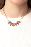 Paparazzi LUNAR Has It - Copper Moon Necklace