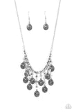 Paparazzi Leave it in the PASTURE - Silver Beads Necklace