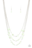 Paparazzi Let The Record GLOW - Green - Veronica's Jewelry Paradise, LLC