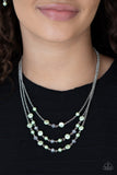 Paparazzi Let The Record GLOW - Green - Veronica's Jewelry Paradise, LLC