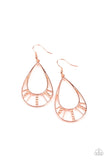 Paparazzi Line Crossing Sparkle - Copper - Veronica's Jewelry Paradise, LLC