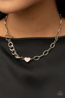 Paparazzi Little Charmer - Pink Heart Necklace