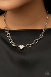 Paparazzi Little Charmer - Pink Heart Necklace