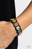 Paparazzi BLACK DIAMOND Little Miss Sunshine - Multi Flower Bracelet