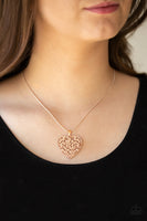 Paparazzi Look Into Your Heart - Rose Gold - Veronica's Jewelry Paradise, LLC