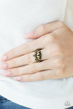 Paparazzi Lotus Crowns - Brass - Veronica's Jewelry Paradise, LLC