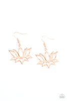 Paparazzi Lotus Ponds - Rose Gold Earrings