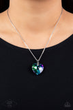 Paparazzi PINK DIAMOND LOVE HURTS- Multi- Iridescent Necklace - Veronica's Jewelry Paradise, LLC